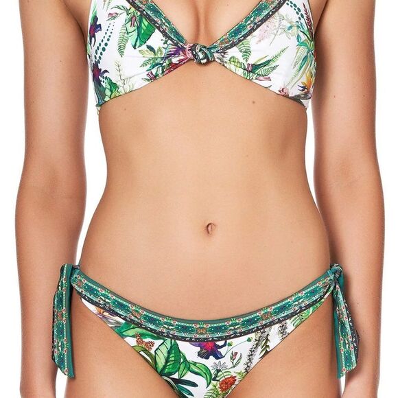Camilla 2 pc bikini Size Small B-C Cup Knot Front Halter With Soft Tie Daintree - Picture 1 of 4
